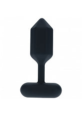 LEVELZ - Hexagonal Vibrating Silicone Anal Plug - Medium - Black